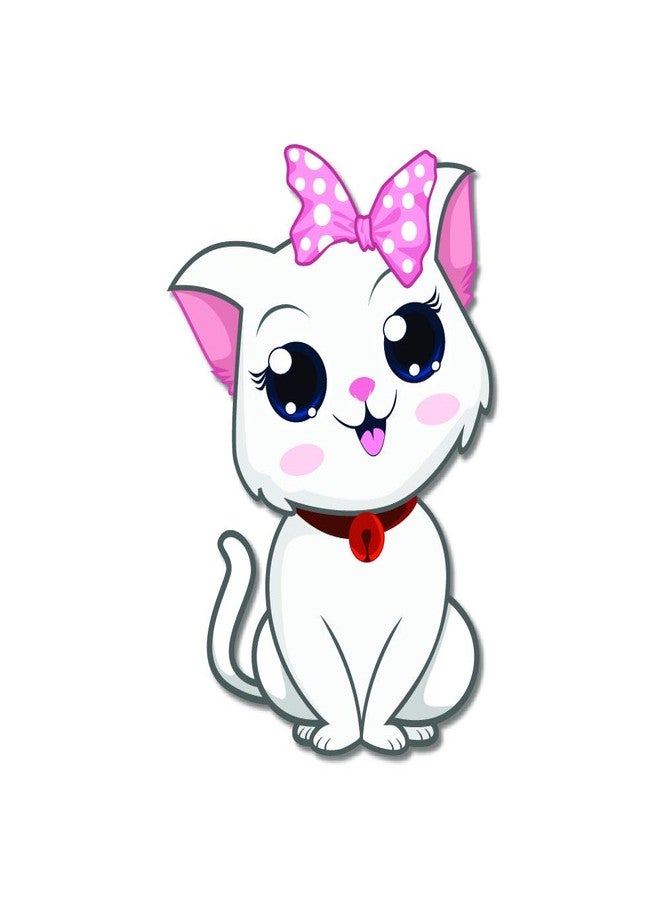 Bhai Please Kitty Cat Wooden Fridge Magnet (Pack of 1) | Animal, Jungle Forest, Cute Theme | Gift for Birthday, Return Gift - Image 1